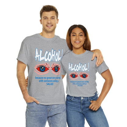 "ALC****" vs Salad  - Funny Shirt - Unisex Heavy Cotton Tee - USA