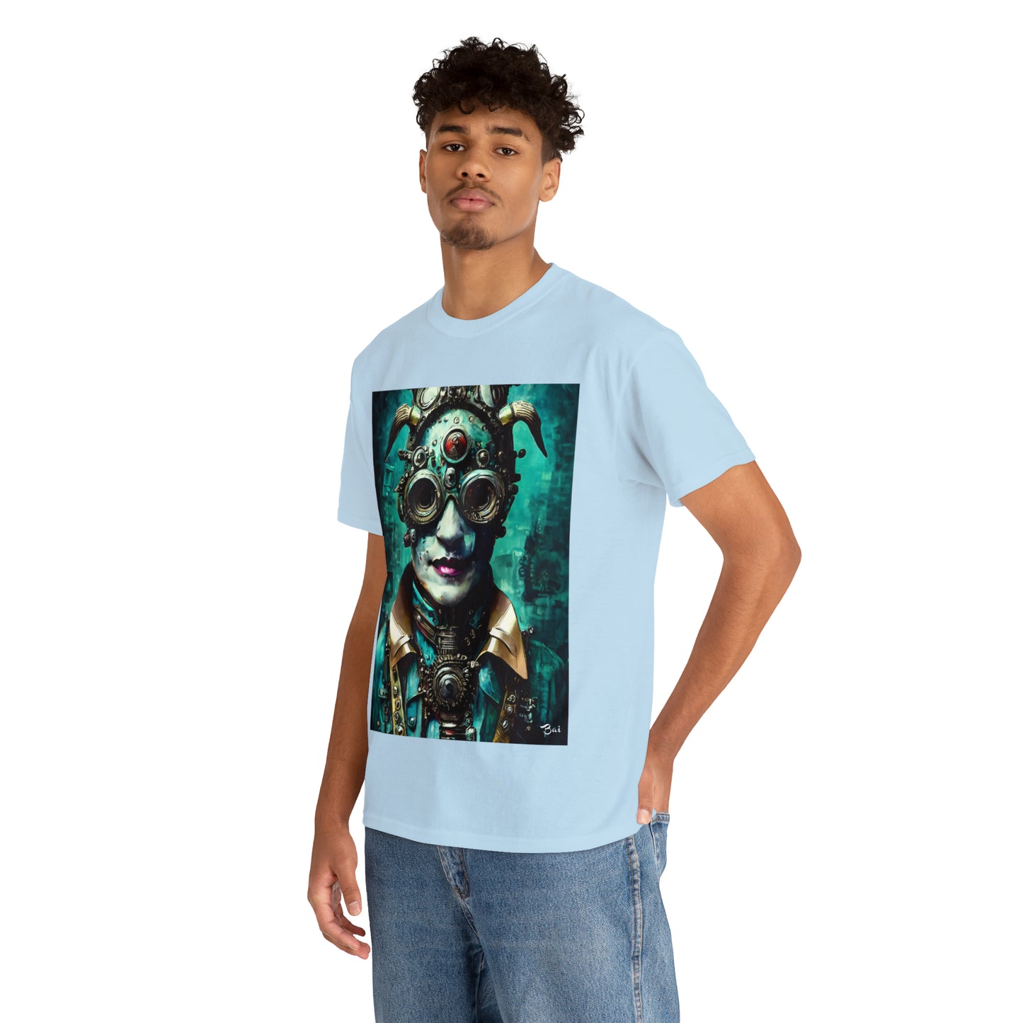 CYBER-STEAMPUNK LORD - Airt on a Shirt  - Unisex Heavy Cotton Tee - AUS