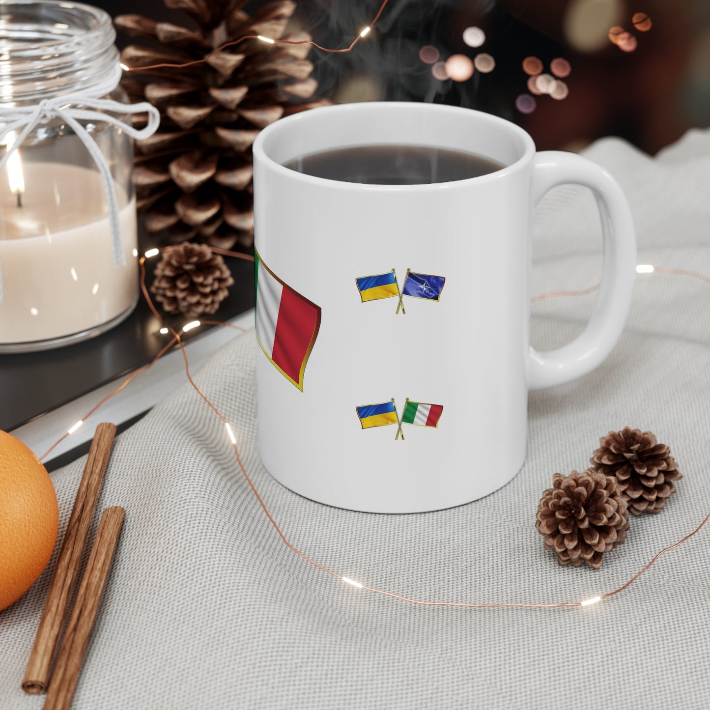 Ukrainian-Italian NATO Supporter Mug