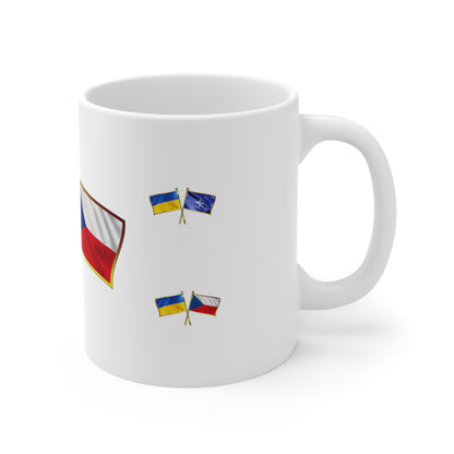 Ukrainian-Czechian NATO Supporter Mug