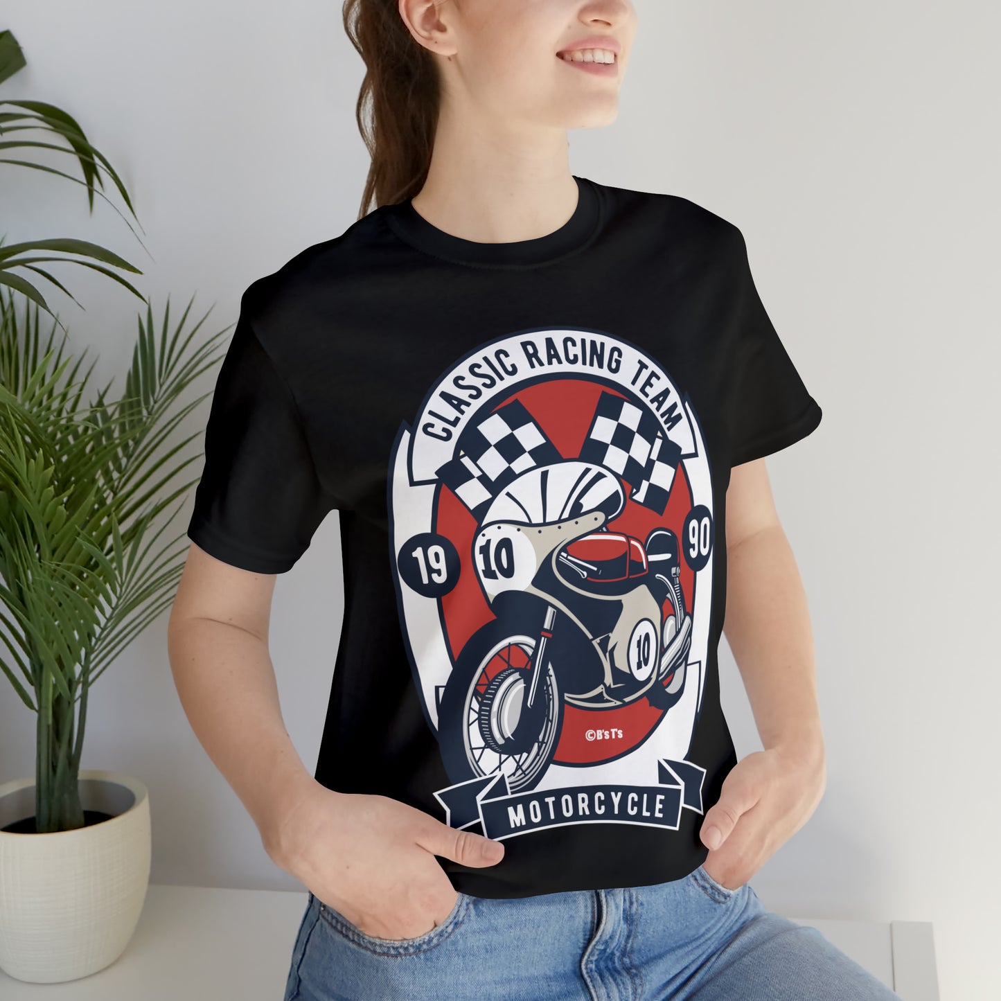 CLASSIC MOTORCYCLE RACING TEAM - Unisex Jersey Short Sleeve Tee