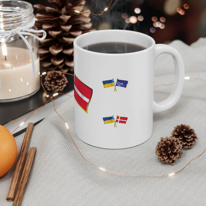 Ukrainian-Danish NATO Supporter Mug