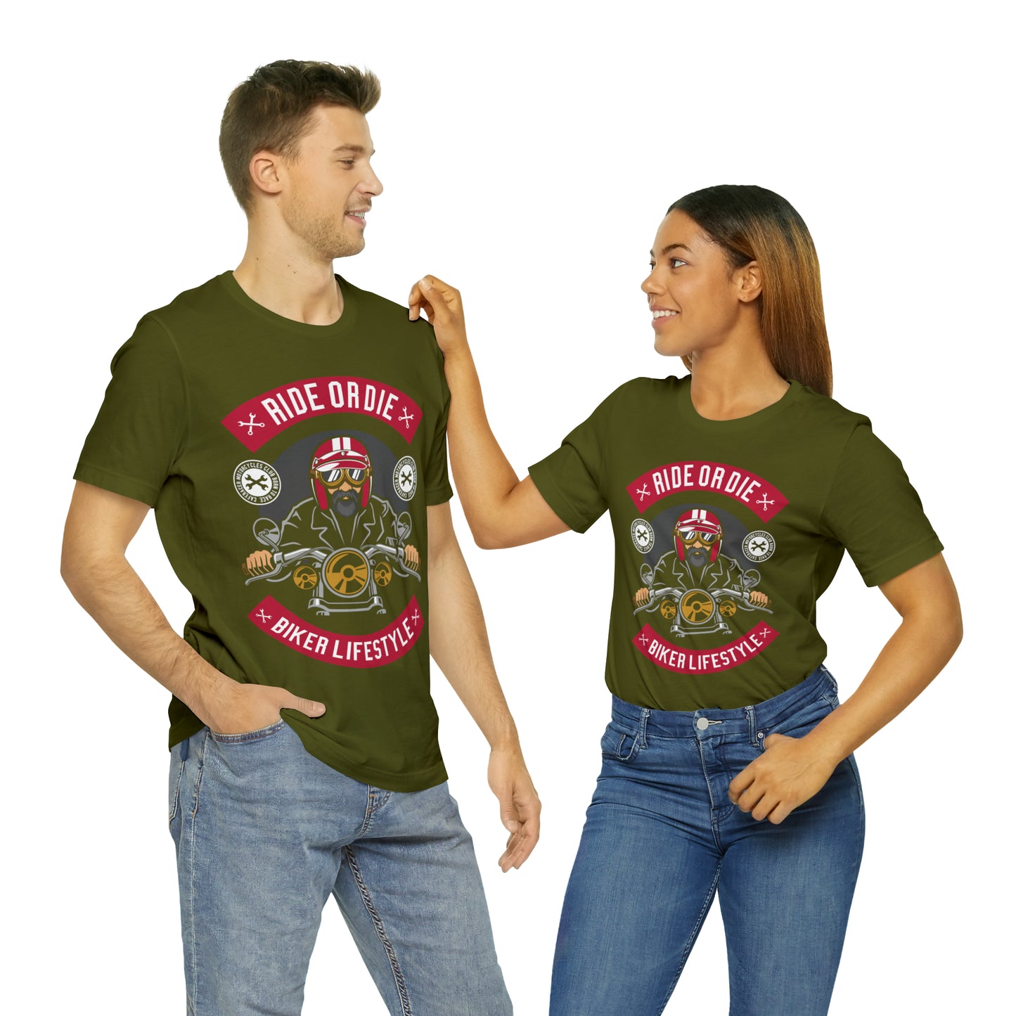 BIKER LIFESTYLE - Ride or Die - Unisex Jersey Short Sleeve Tee