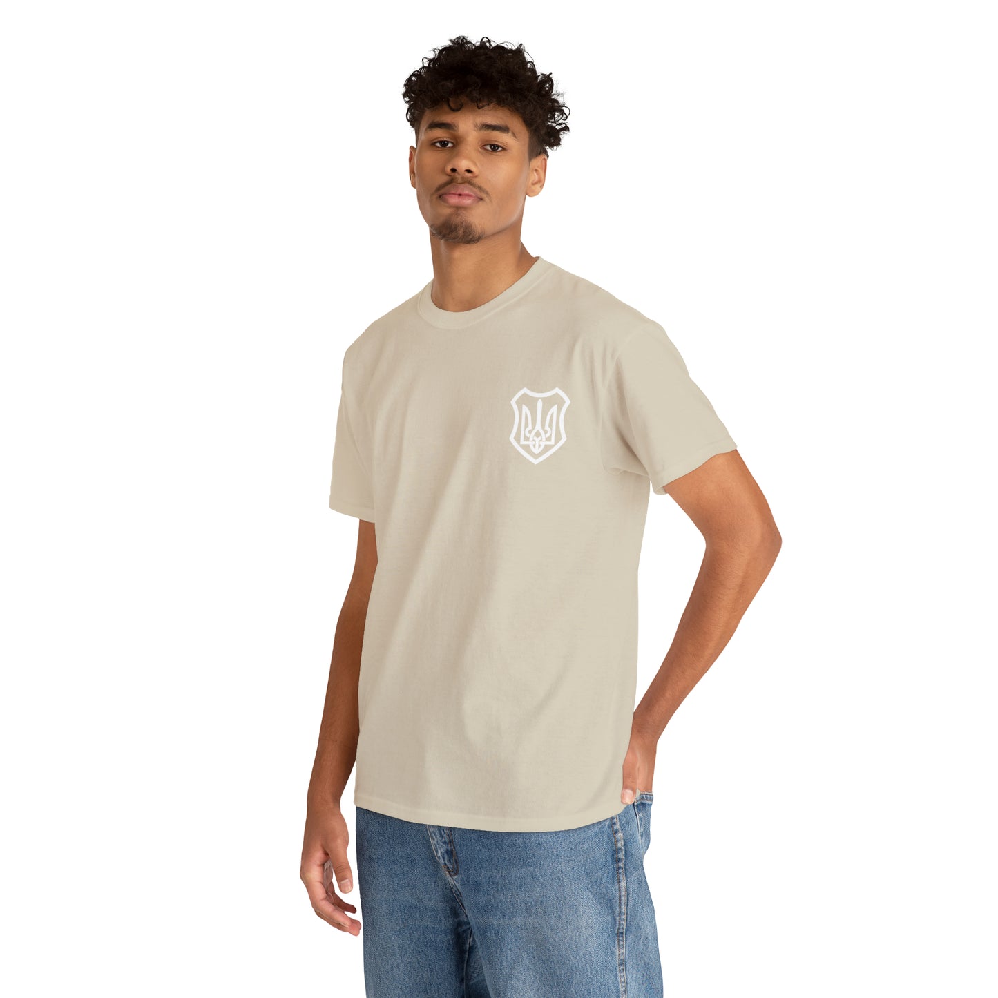ICONIC UKRAINIAN TRIDENT T-SHIRT version 2 - Unisex Heavy Cotton Tee - AUS