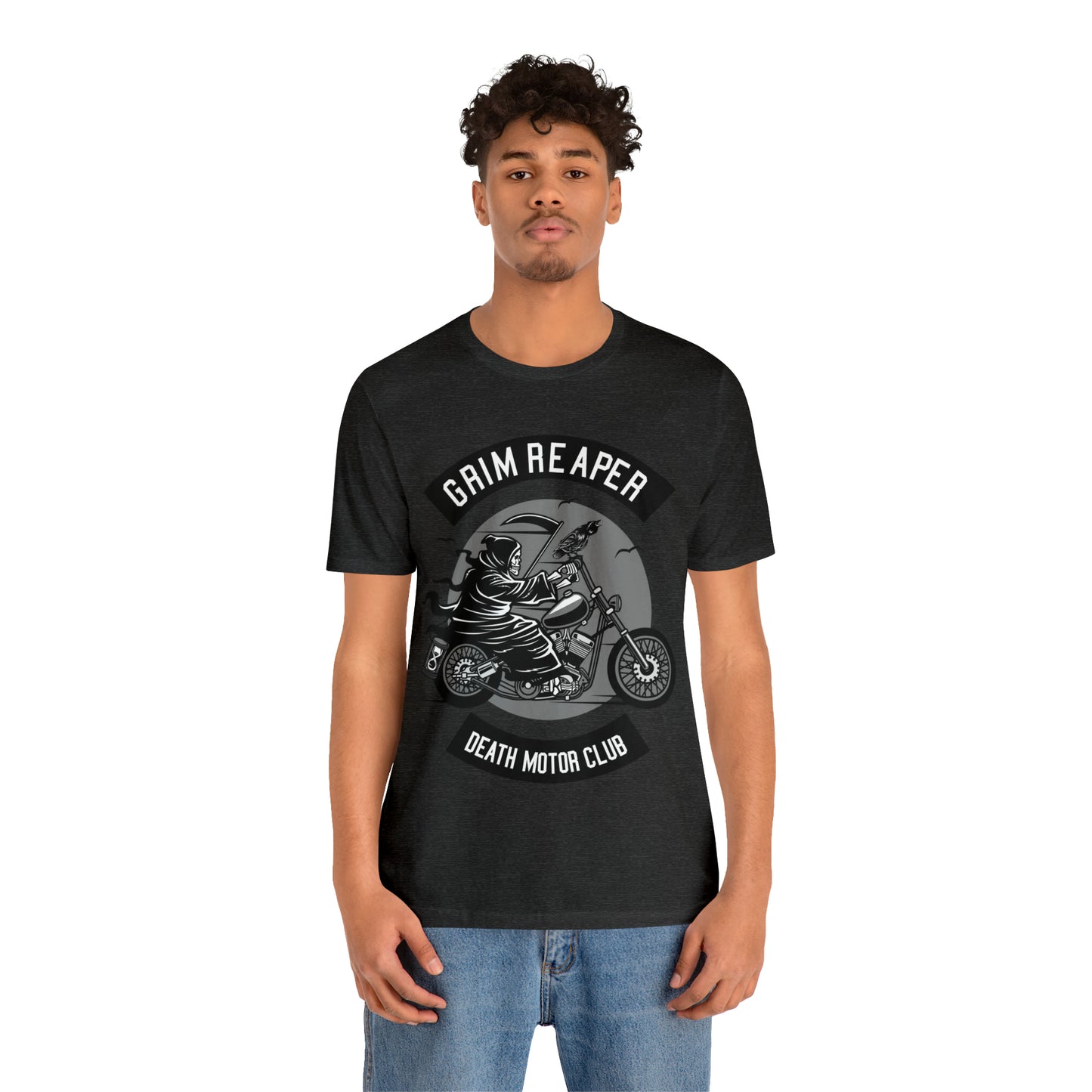 GRIM REAPER Death Motor Club - Unisex Jersey Short Sleeve Tee