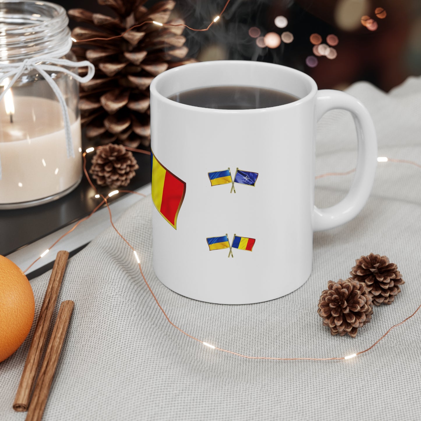 Ukrainian-Romanian NATO Supporter Mug