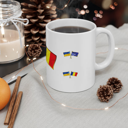 Ukrainian-Romanian NATO Supporter Mug