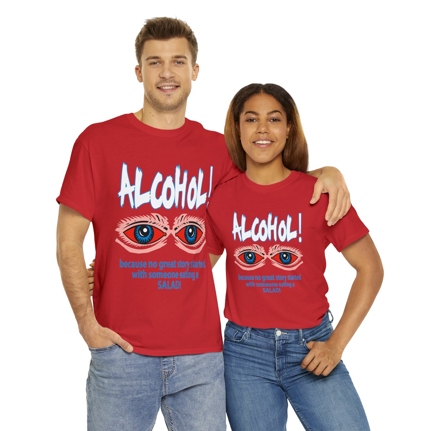 "ALC****" vs Salad  - Funny Shirt - Unisex Heavy Cotton Tee - USA