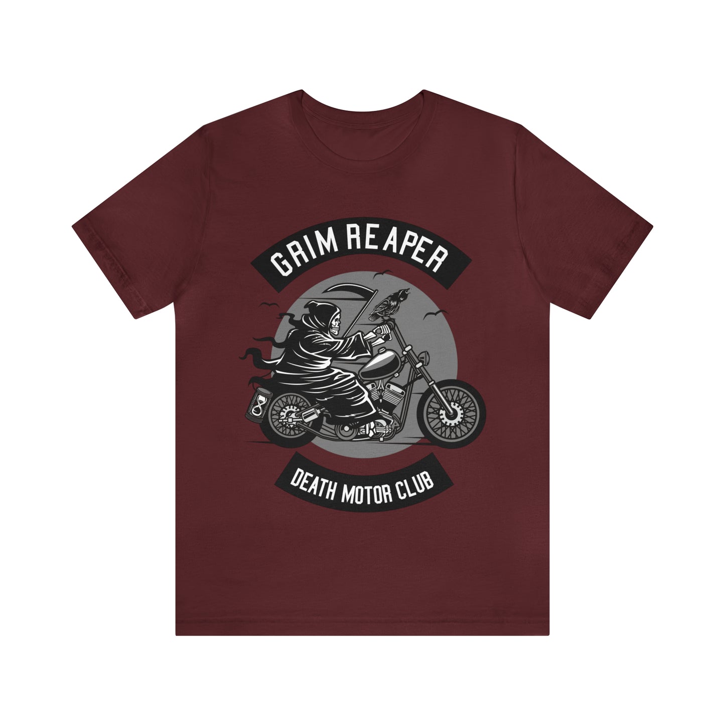 GRIM REAPER Death Motor Club - Unisex Jersey Short Sleeve Tee
