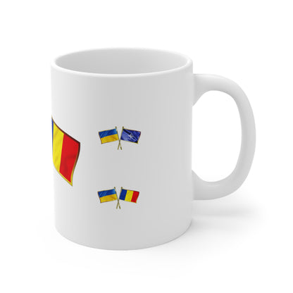 Ukrainian-Romanian NATO Supporter Mug