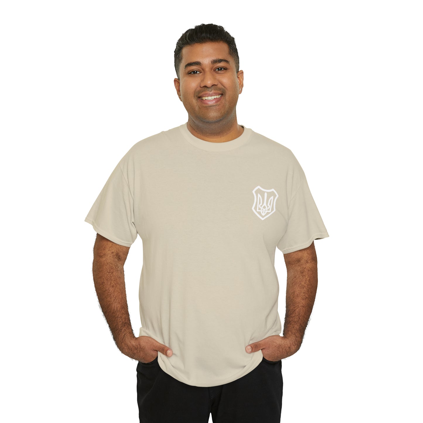 ICONIC UKRAINIAN TRIDENT T-SHIRT version 2 - Unisex Heavy Cotton Tee - AUS