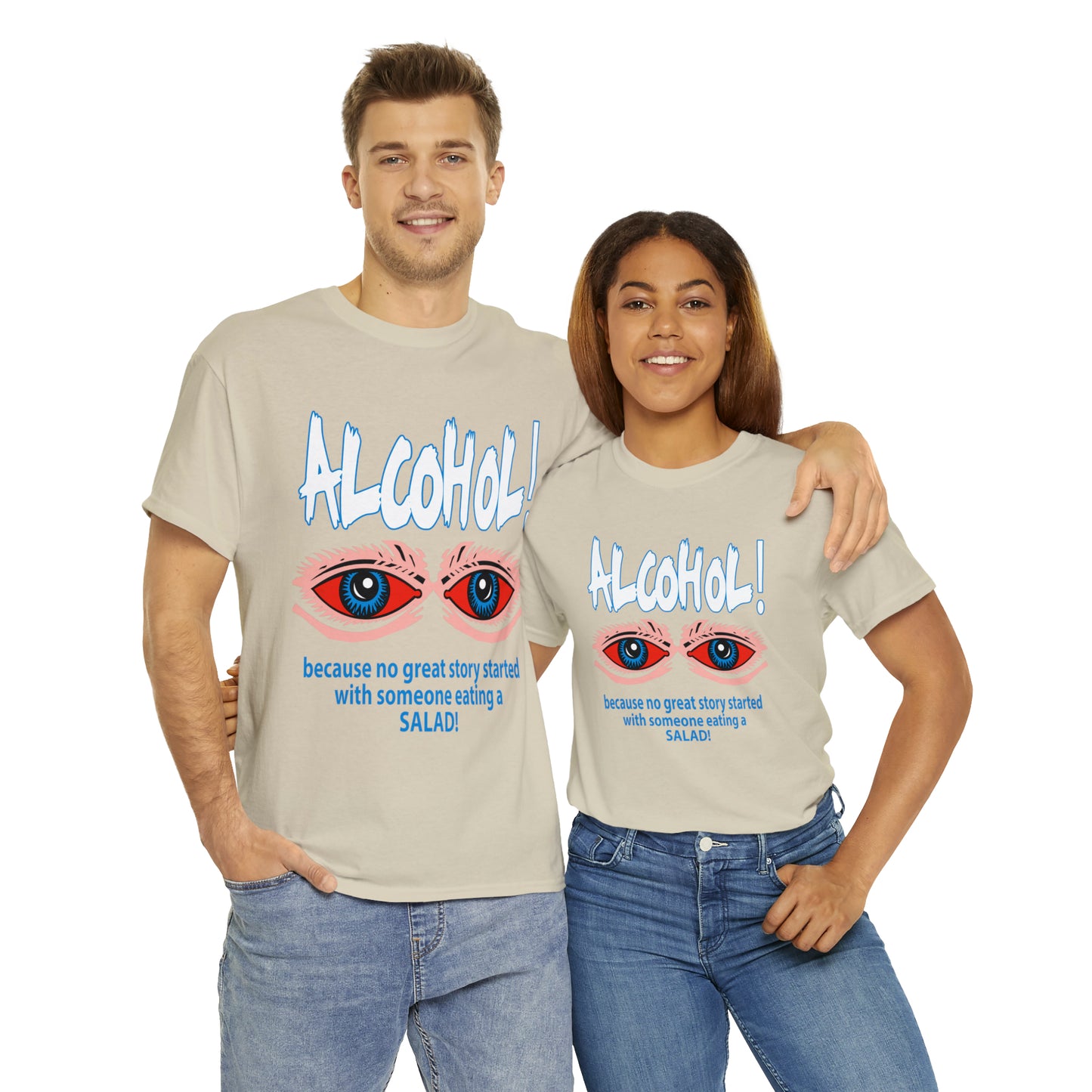 "ALC****" vs Salad  - Funny Shirt - Unisex Heavy Cotton Tee - USA