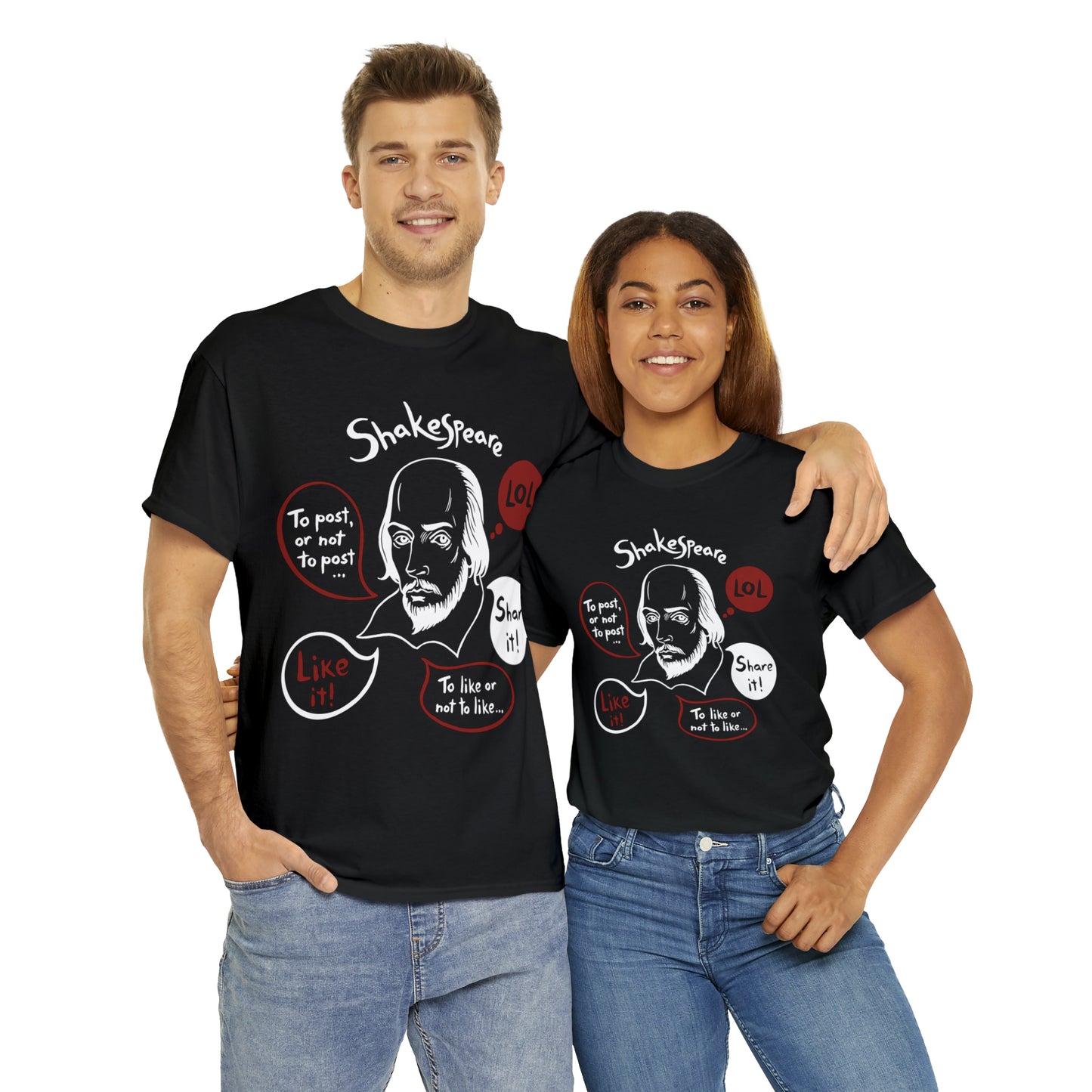 21st Century SHAKESPEARE (dark) - Unisex Heavy Cotton Tee