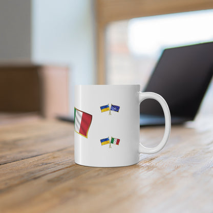 Ukrainian-Italian NATO Supporter Mug