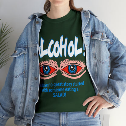 "ALC****" vs Salad  - Funny Shirt - Unisex Heavy Cotton Tee - USA