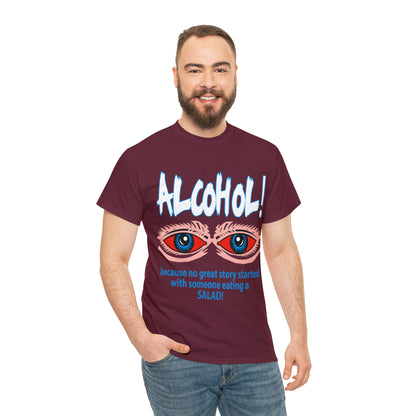 "ALC****" vs Salad  - Funny Shirt - Unisex Heavy Cotton Tee - USA