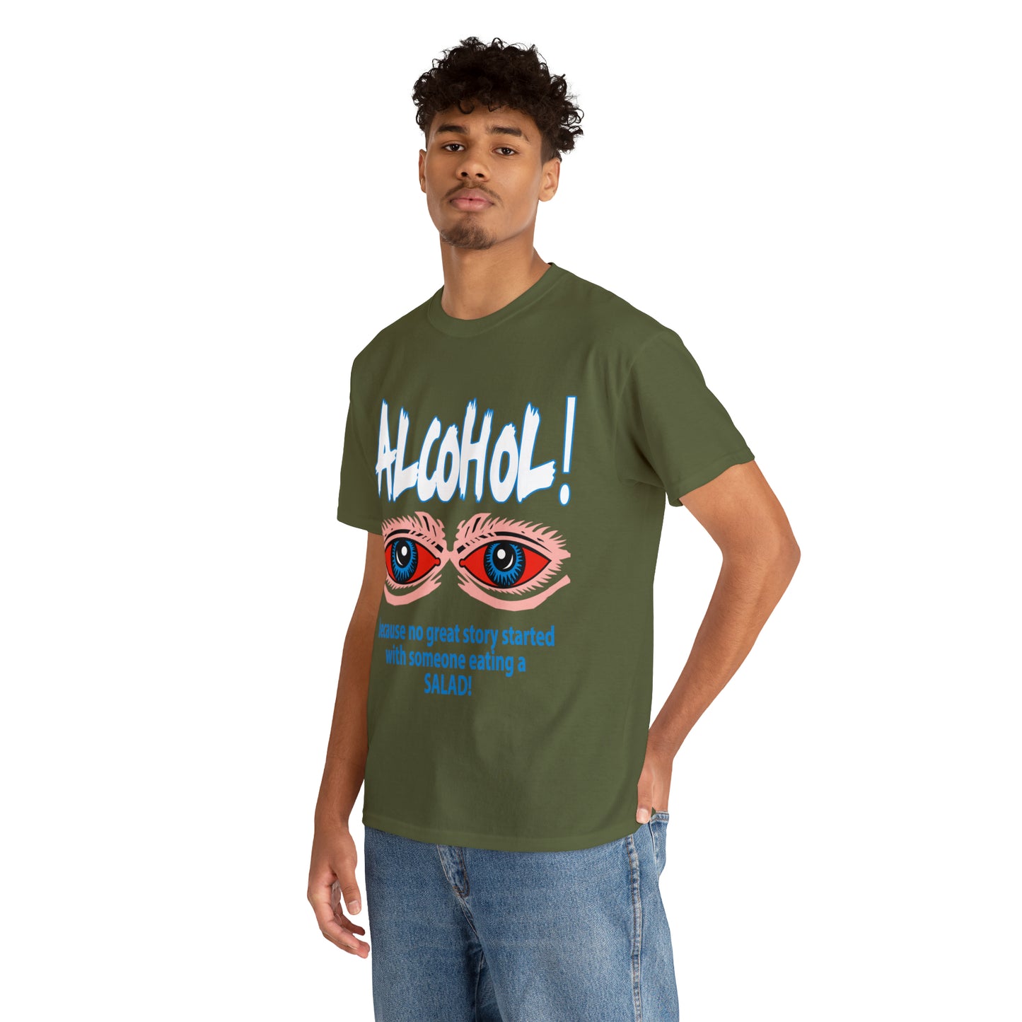 "ALC****" vs Salad  - Funny Shirt - Unisex Heavy Cotton Tee - USA