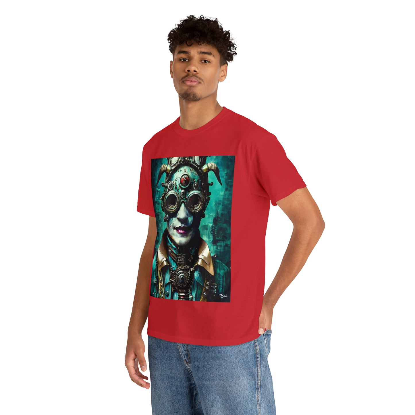 CYBER-STEAMPUNK LORD - Airt on a Shirt  - Unisex Heavy Cotton Tee - AUS