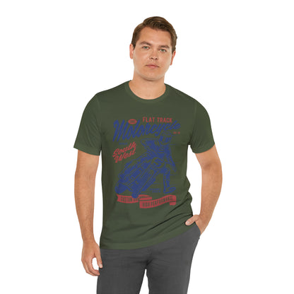 FLAT TRACK MOTORCYCLE - Unisex Jersey Short Sleeve Tee