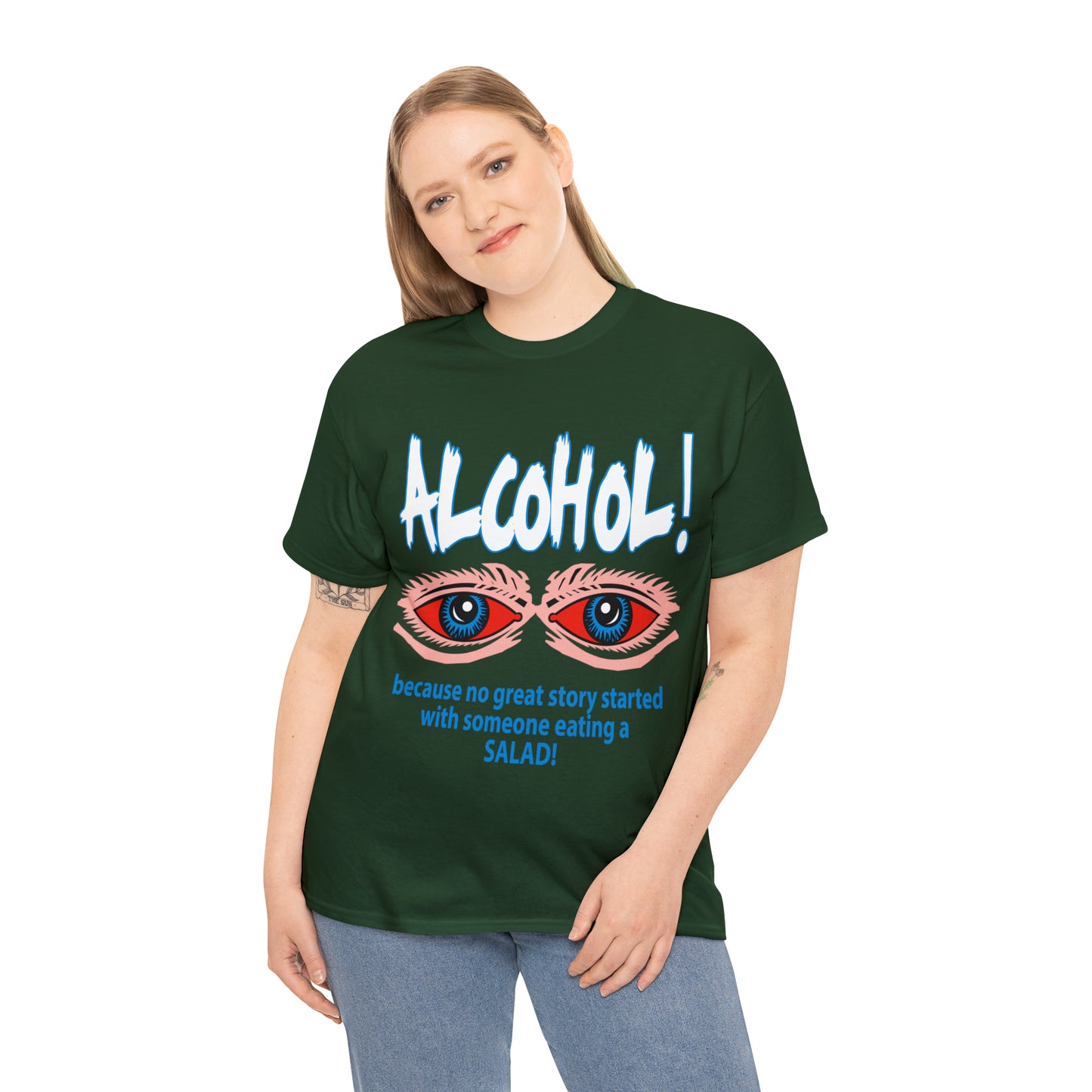 "ALC****" vs Salad  - Funny Shirt - Unisex Heavy Cotton Tee - USA