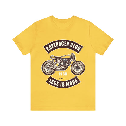 CAFE RACE CLUB Less is More - Unisex Jersey Short Sleeve Tee