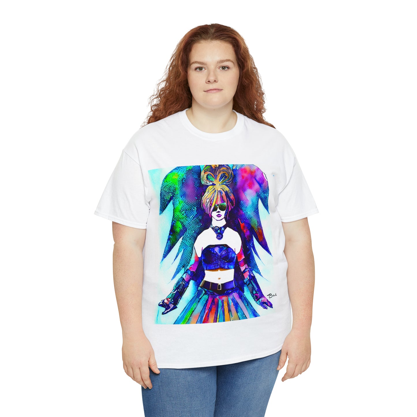 CYBER GIRL - Airt on a Shirt  - Unisex Heavy Cotton Tee - AUS