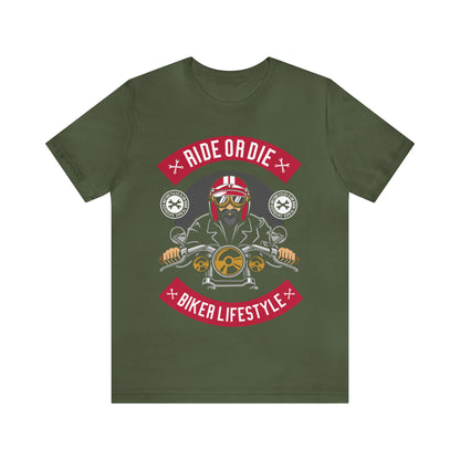 BIKER LIFESTYLE - Ride or Die - Unisex Jersey Short Sleeve Tee
