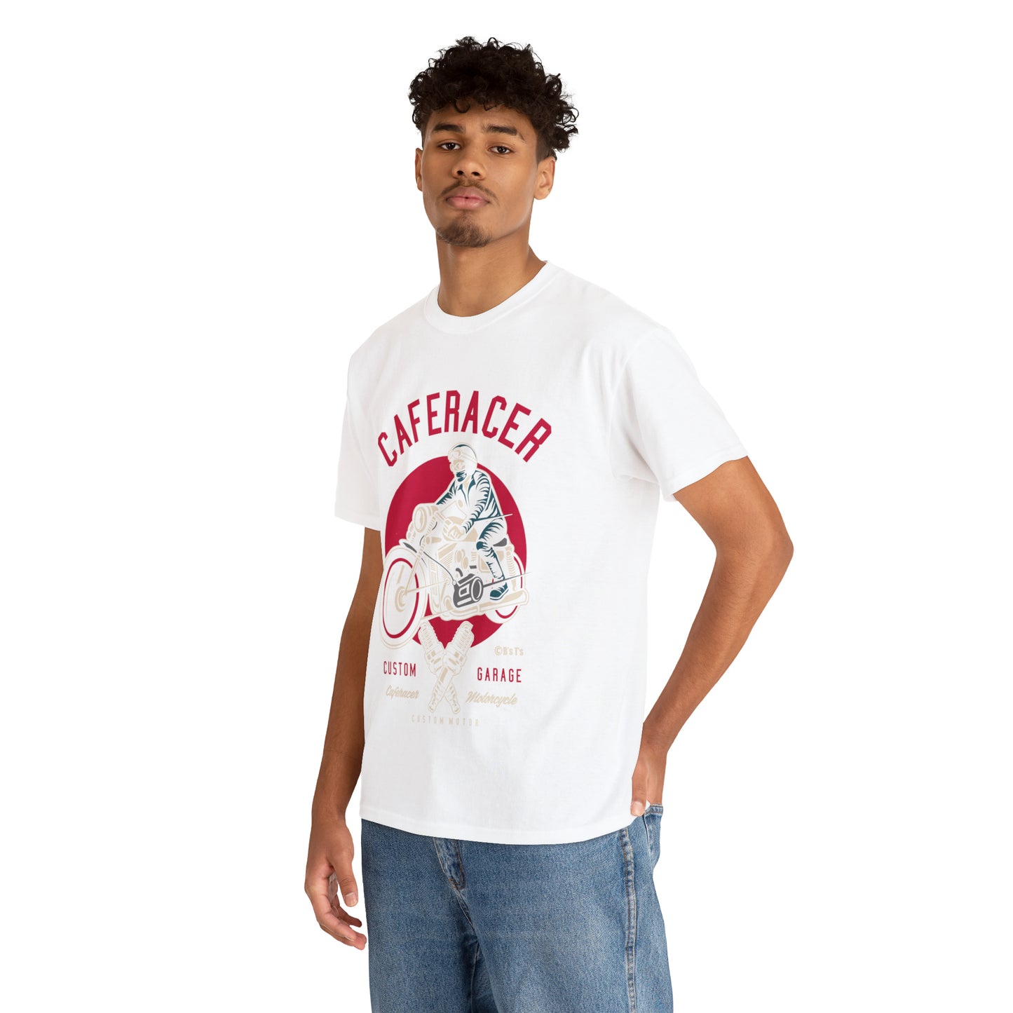 CAFE RACER Custom Garage - Unisex Heavy Cotton Tee