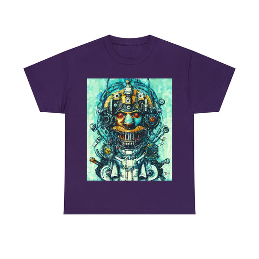 CYBERPUNK STEAMPUNK AUTON - Airt on a Shirt  - Unisex Heavy Cotton Tee - AUS