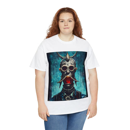 CYBER-STEAMPUNK BOUNTY-HUNTER - Airt on a Shirt  - Unisex Heavy Cotton Tee - AUS