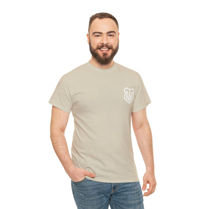 ICONIC UKRAINIAN TRIDENT T-SHIRT version 2 - Unisex Heavy Cotton Tee - AUS