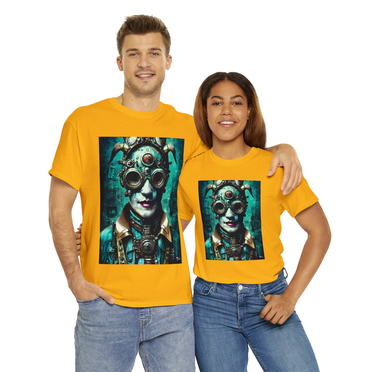 CYBER-STEAMPUNK LORD - Airt on a Shirt  - Unisex Heavy Cotton Tee - AUS