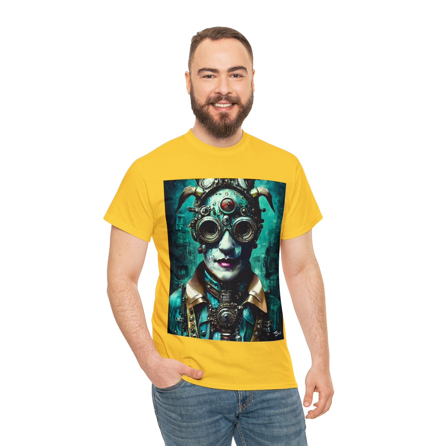 CYBER-STEAMPUNK LORD - Airt on a Shirt  - Unisex Heavy Cotton Tee - AUS