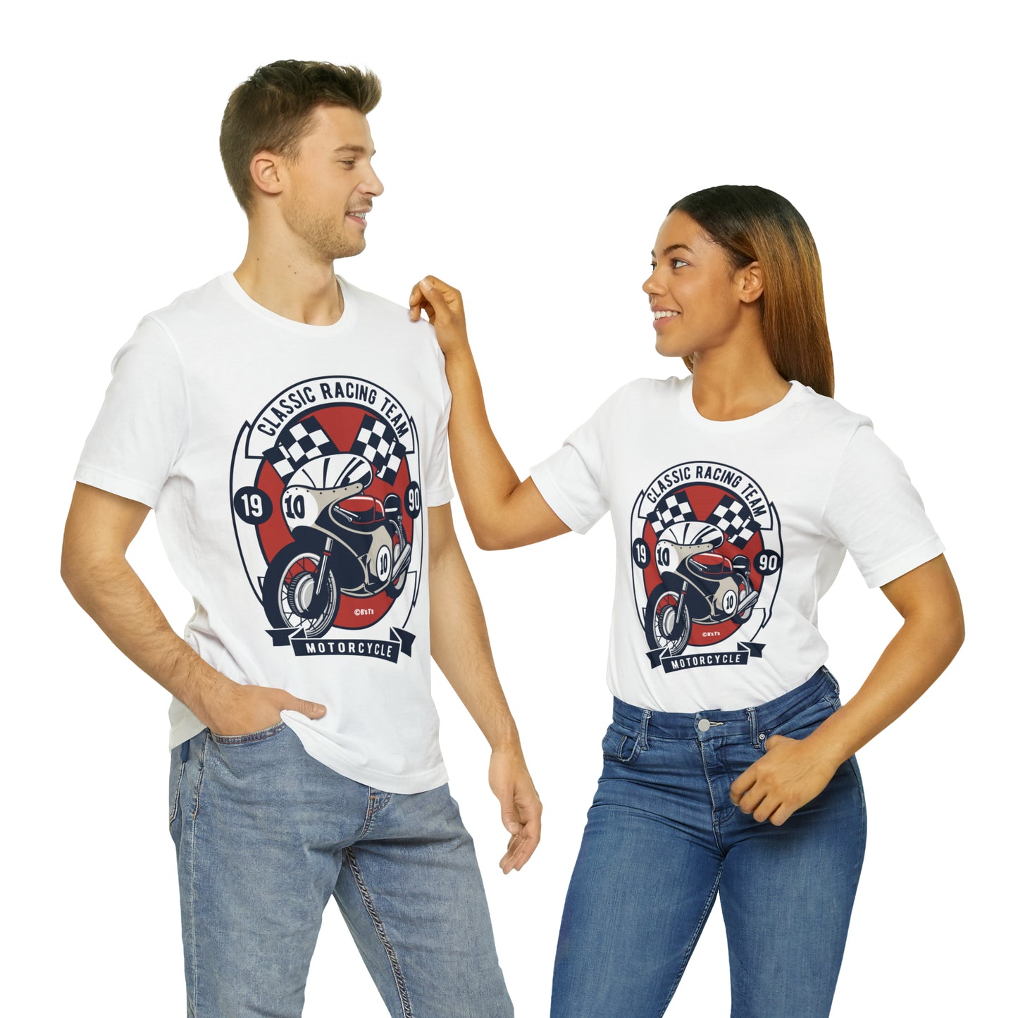 CLASSIC MOTORCYCLE RACING TEAM - Unisex Jersey Short Sleeve Tee