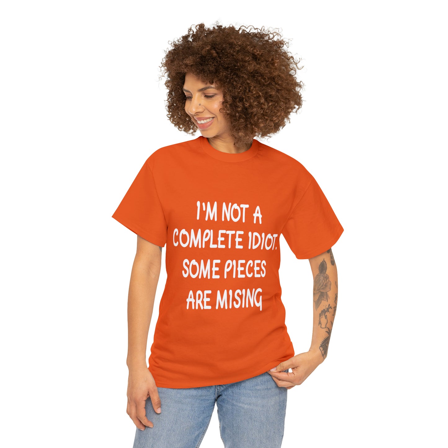 I'M NOT A COMPLETE ID***  - Unisex Heavy Cotton Tee - AUS