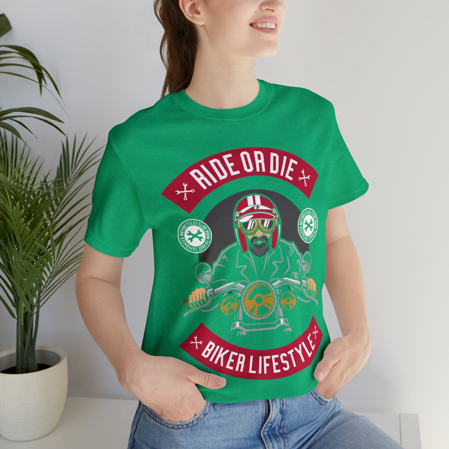 BIKER LIFESTYLE - Ride or Die - Unisex Jersey Short Sleeve Tee