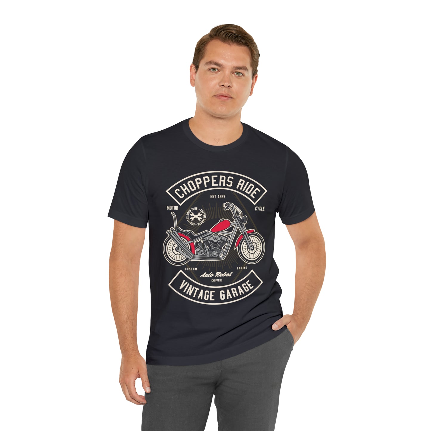 CHOPPERS RIDE Vintage Classic - Unisex Jersey Short Sleeve Tee