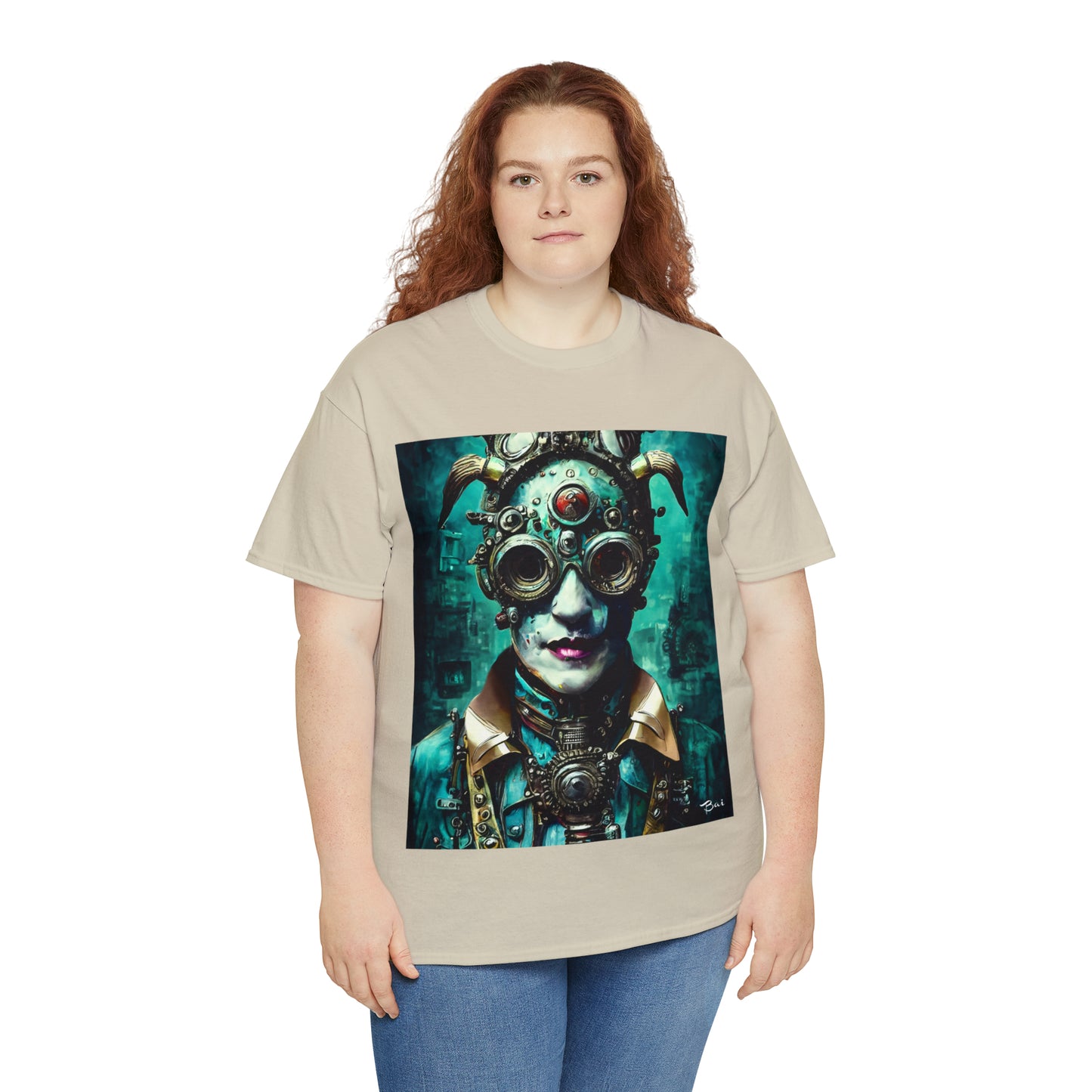 CYBER-STEAMPUNK LORD - Airt on a Shirt  - Unisex Heavy Cotton Tee - AUS