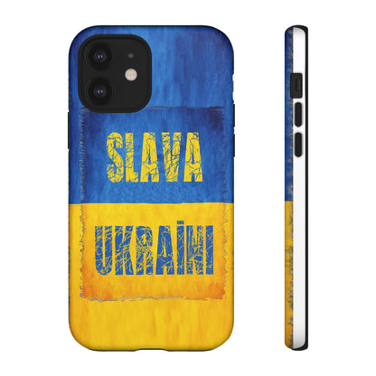 "SLAVA UKRAĪNI" FLAG - Tough Cases