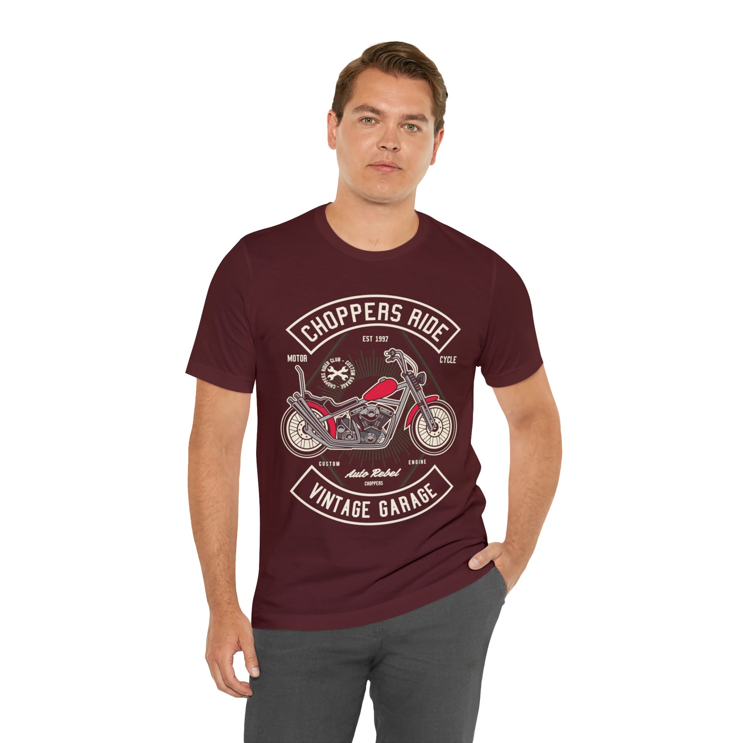 CHOPPERS RIDE Vintage Classic - Unisex Jersey Short Sleeve Tee