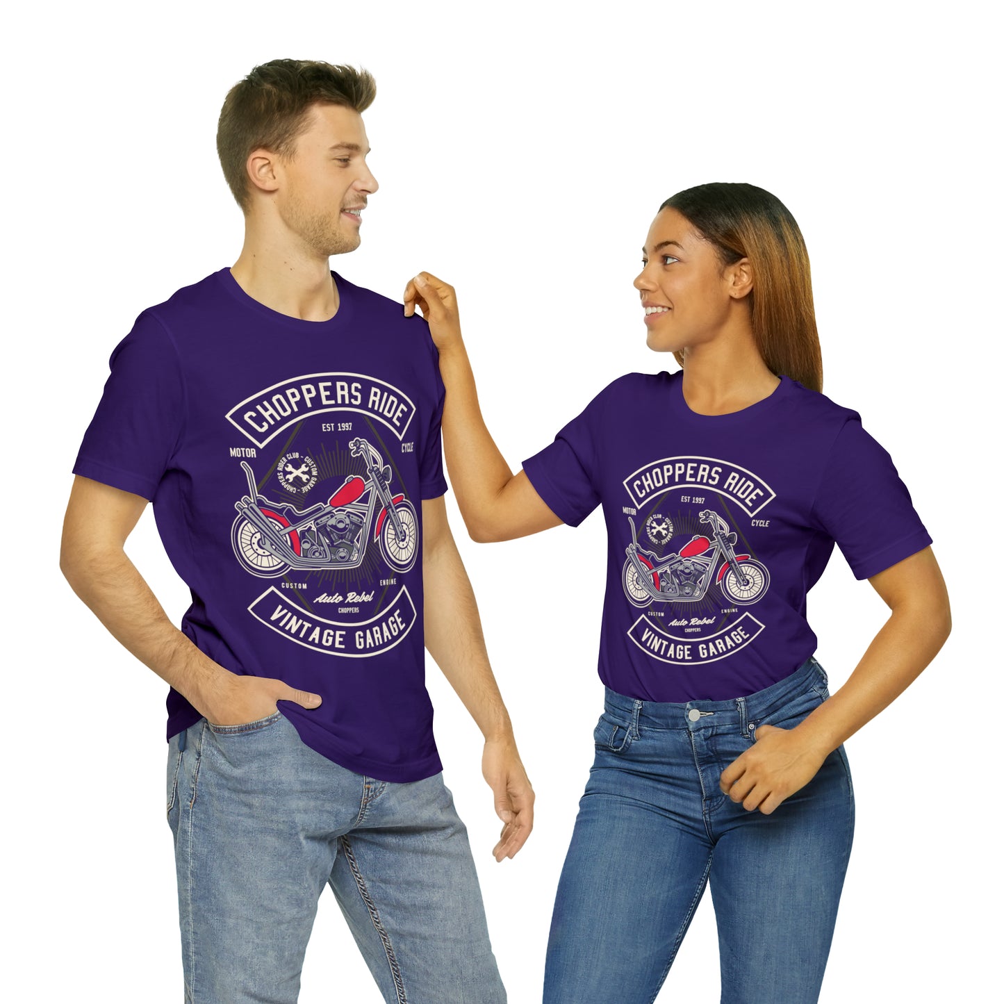 CHOPPERS RIDE Vintage Classic - Unisex Jersey Short Sleeve Tee