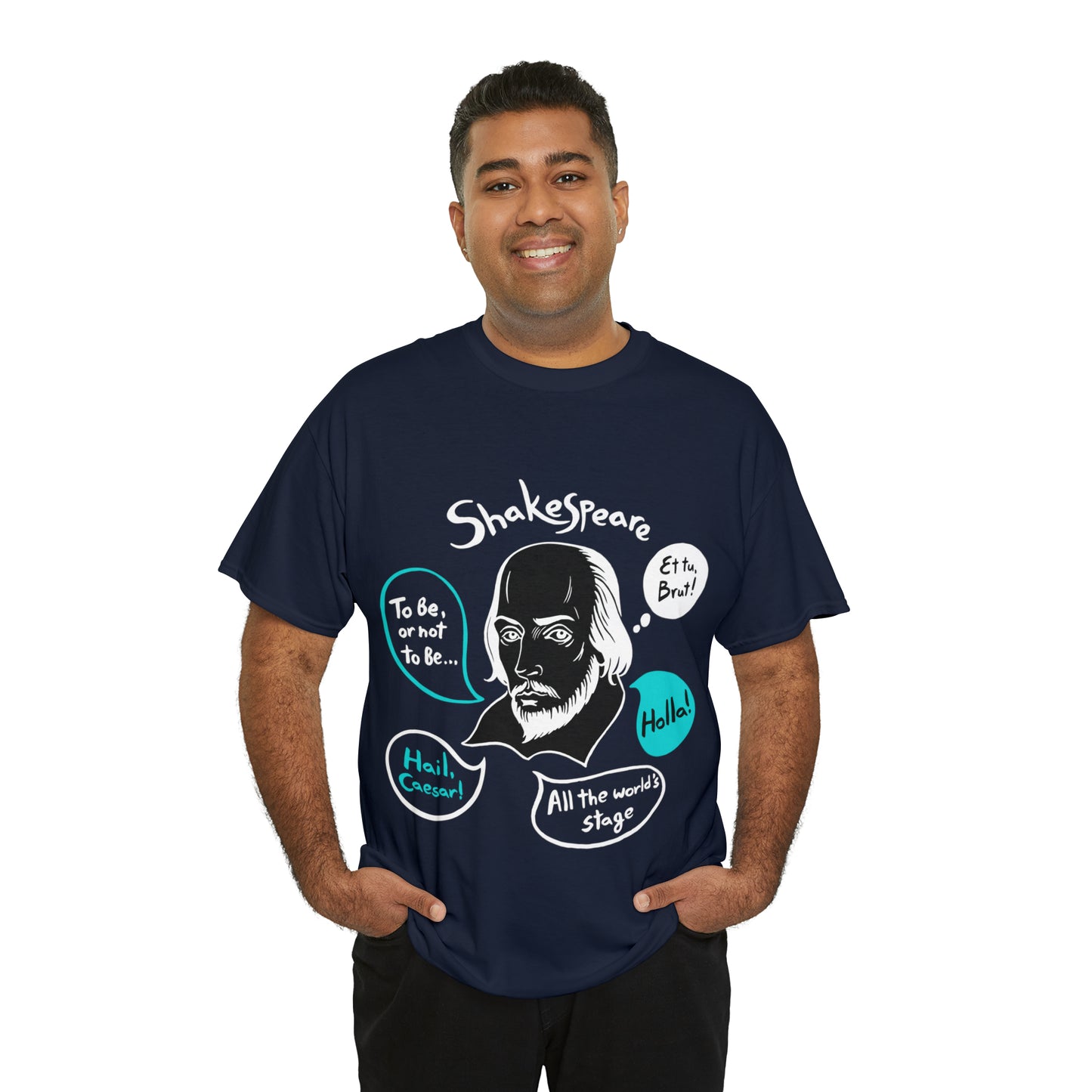 SHAKESPEARE (dark) - Unisex Heavy Cotton Tee