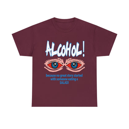 "ALC****" vs Salad  - Funny Shirt - Unisex Heavy Cotton Tee - USA