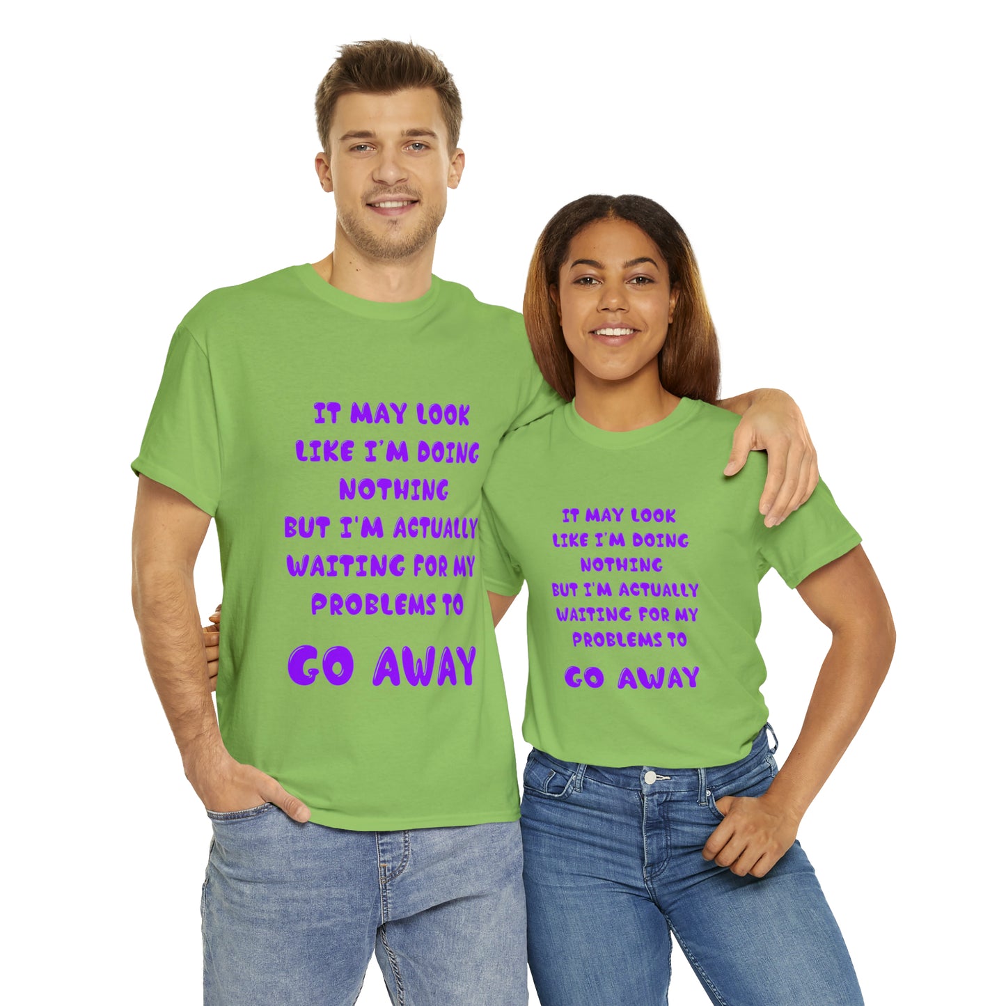 It May Look Like I'm Doing Nothing...  - Unisex Heavy Cotton Tee - AUS