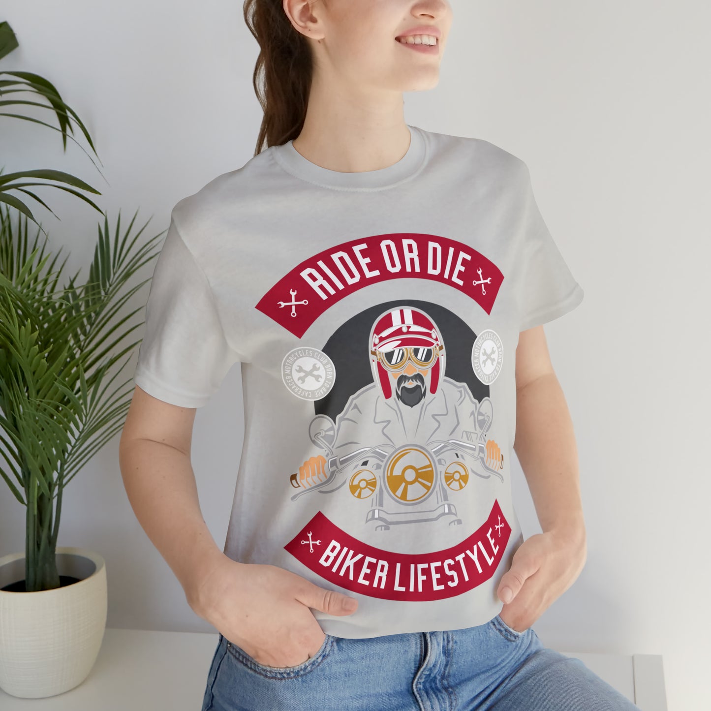 BIKER LIFESTYLE - Ride or Die - Unisex Jersey Short Sleeve Tee