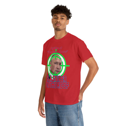 Help from Above SNIPER ON THE ROOF - Funny Unisex Heavy Cotton Tee - USA