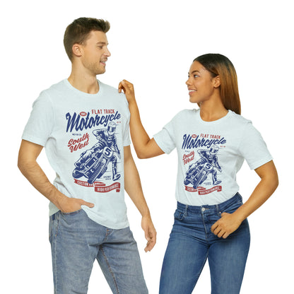 FLAT TRACK MOTORCYCLE - Unisex Jersey Short Sleeve Tee