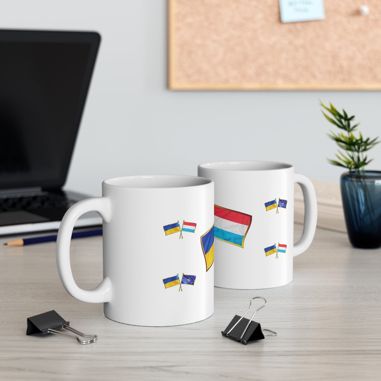 Ukrainian-Luxembourgian NATO Supporter Mug