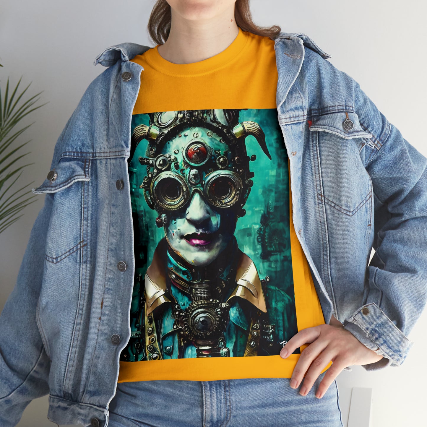 CYBER-STEAMPUNK LORD - Airt on a Shirt  - Unisex Heavy Cotton Tee - AUS