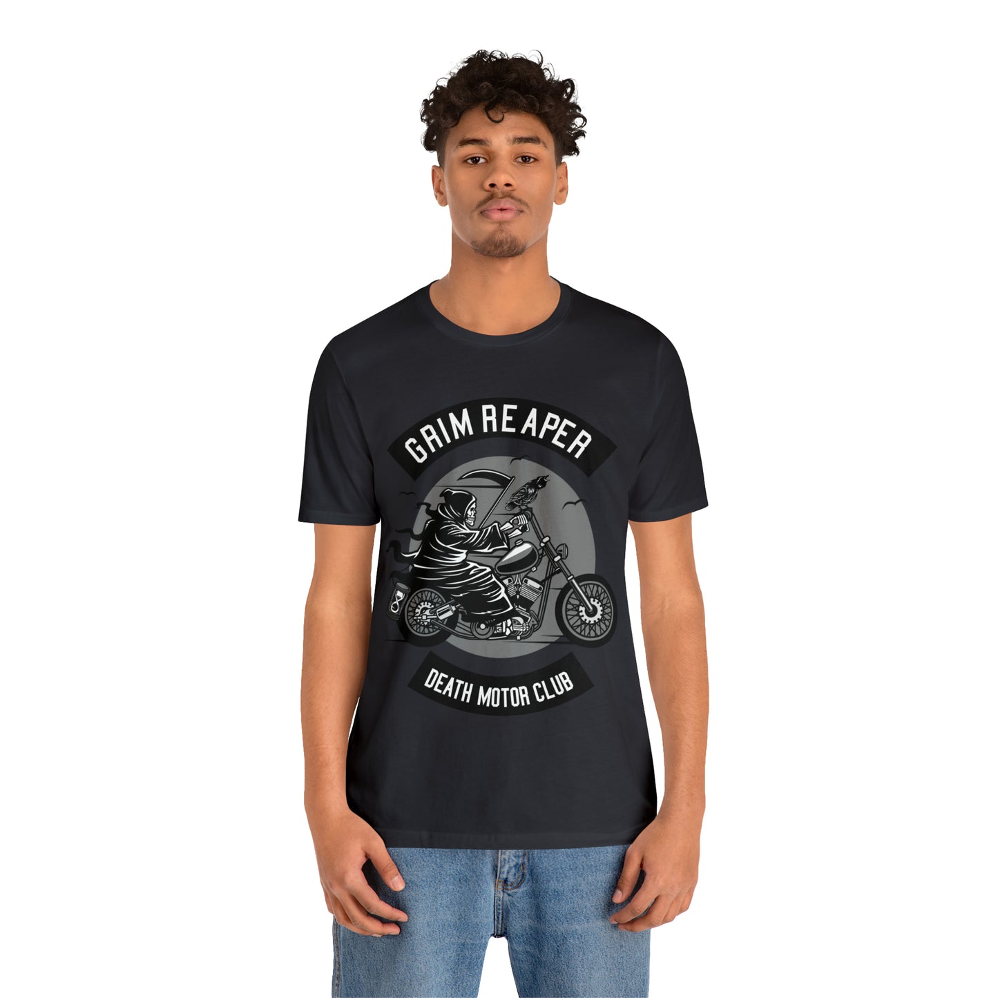GRIM REAPER Death Motor Club - Unisex Jersey Short Sleeve Tee